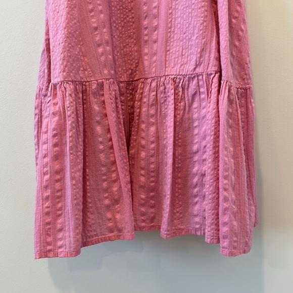 Urban Outfitters Bubblegum Barbie Pink Maisy High Neck Sleeveless Frock Dress S - Picture 6 of 10